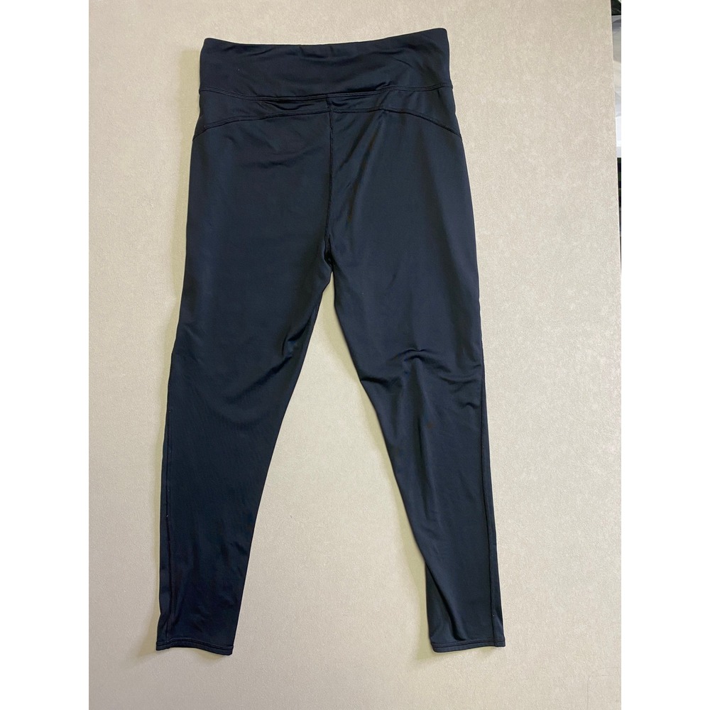 ClimateRight Cuddl Duds Womens Black Plush Leggings Pockets Large CD8627354